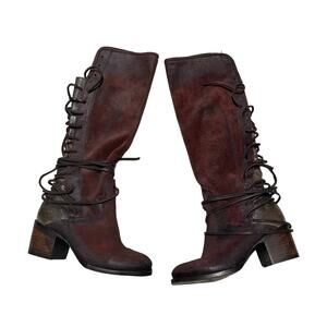 Freebird by Steven Coal Boot - Wine Suede - 6